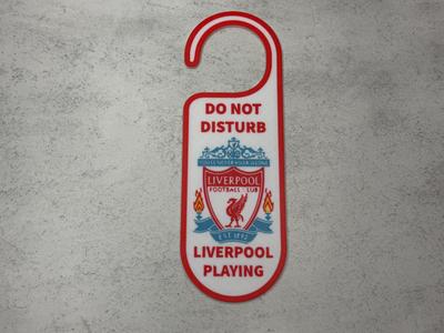 Do not disturb Liverpool playing door sign