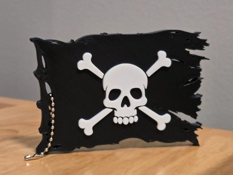 Jolly Roger Flag Bag Tag