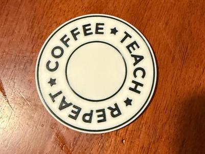 Coffee Coaster for Teacher