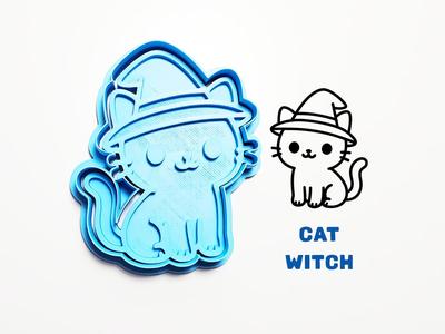 Cat Witch Cookie Cutter / Stamp