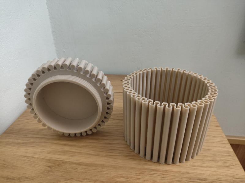 bamboo aesthetic spiral vase