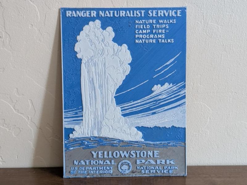 Yellowstone National Park WPA Vintage Poster