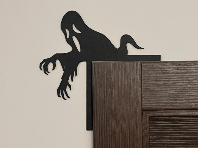 Halloween shadow door jamb and doorframe decor