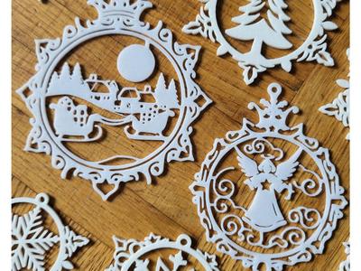 Enchanting Christmas Ornaments –Angel & Snowy Town