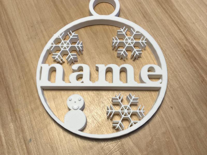 customizable Christmas ornament