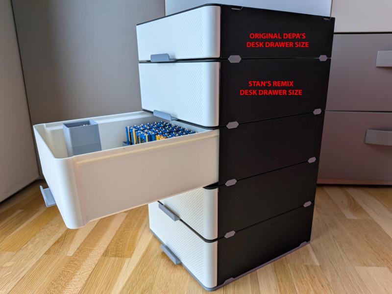 Gridfinity desk drawer