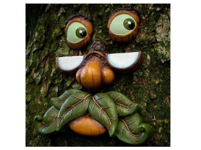 Whimsical Nature-Inspired Face – Modular 3D