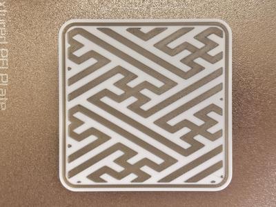 Japanese Beauty Coaster (Sayagata)