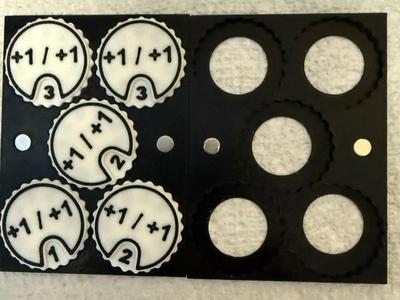Circle +1/+1 counter Holder Slides into deck box