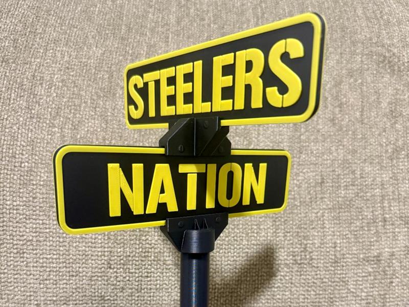 Pittsburgh Steelers Nation street sign