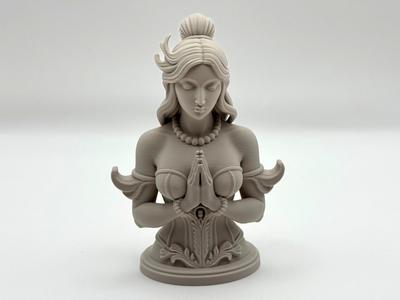 Meditating Female Bust