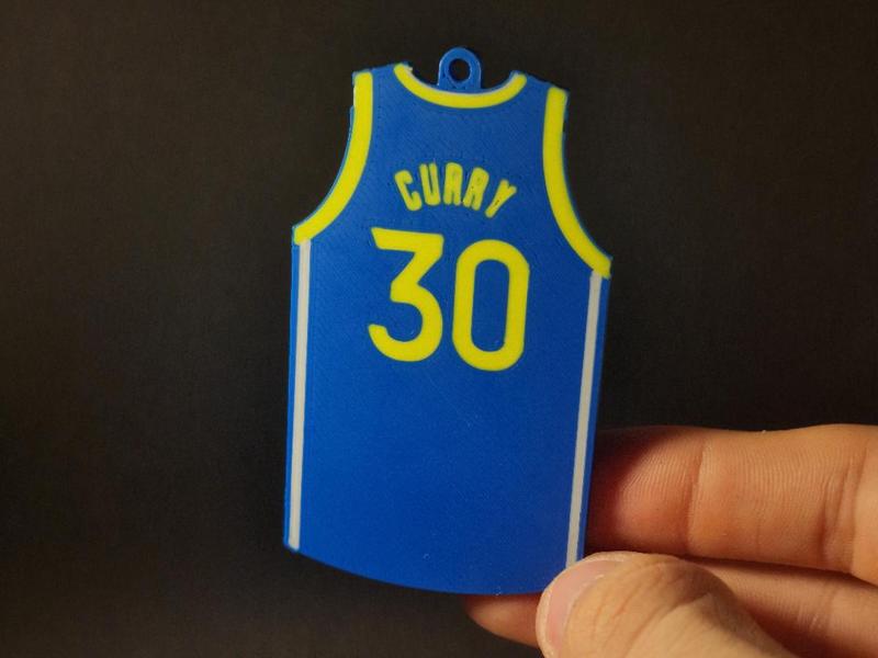 Curry Jersey Keychain