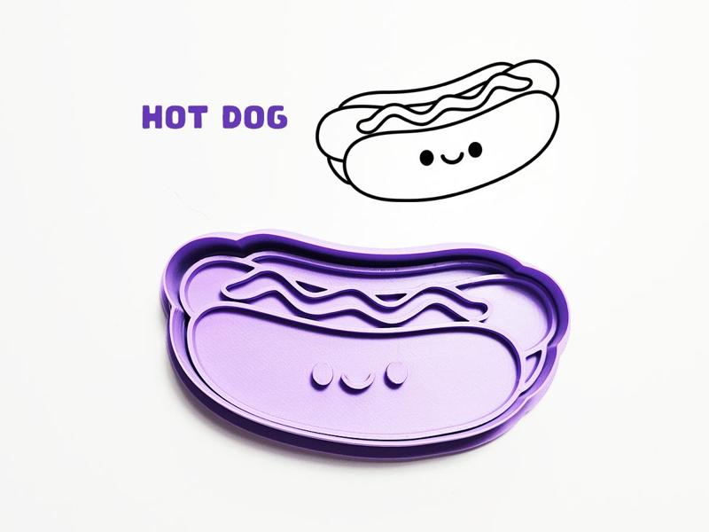 Hot Dog Cookie Cutter / Stamp