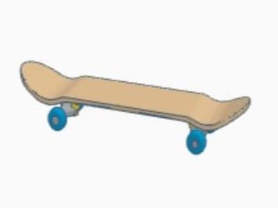 Small action skateboard