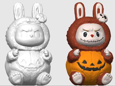 La Bubu Pumpkin Halloween – Spooky-Cute 3D Figure!