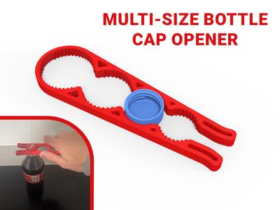 Multi-Size Bottle Cap Opener