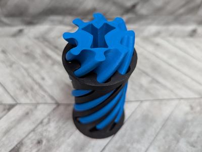 Spiral Vortex Fidget Letter Y Passthrough Toy 180d