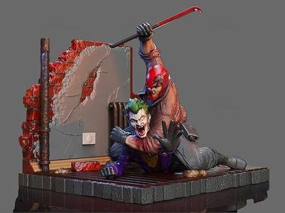Red Hood vs Joker Diorama