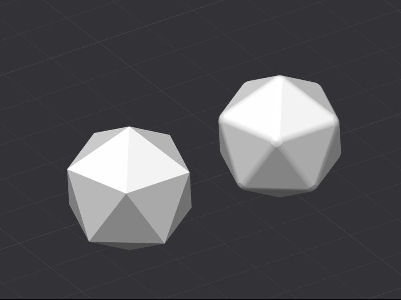 D20 Icosahedron Blank Chessex