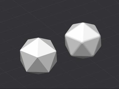 D20 Icosahedron Blank Chessex