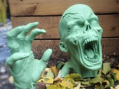 Halloween Zombie Head