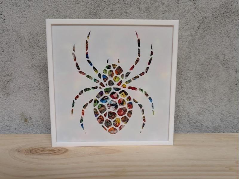 Spider Stencil for Voronoi style poop bin