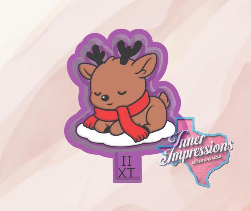 Christmas Deer Freshie Mold
