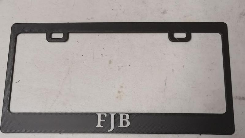 US FJB political license plate