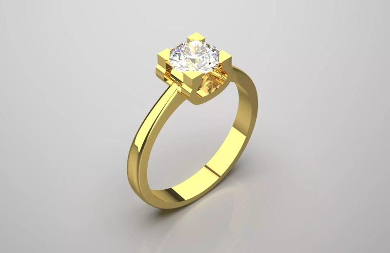 wedding solitaire ring sr0084