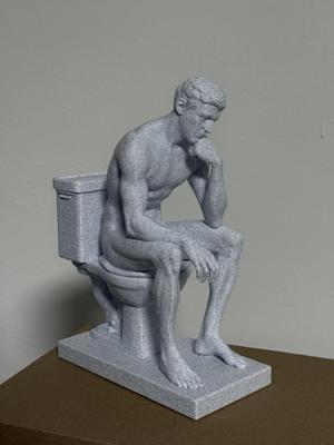 Pensatore Sul Wc