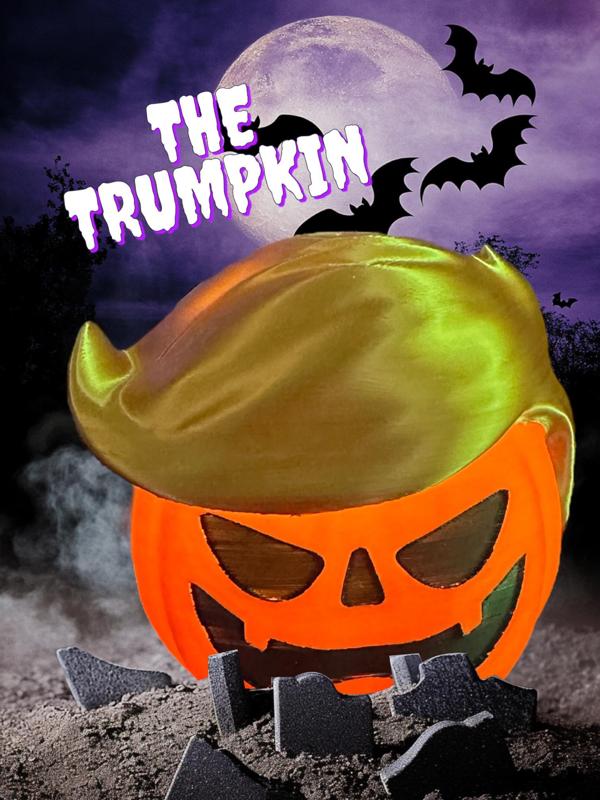 Trumpkin Jack-O-Lantern, Trump, Pumpkin