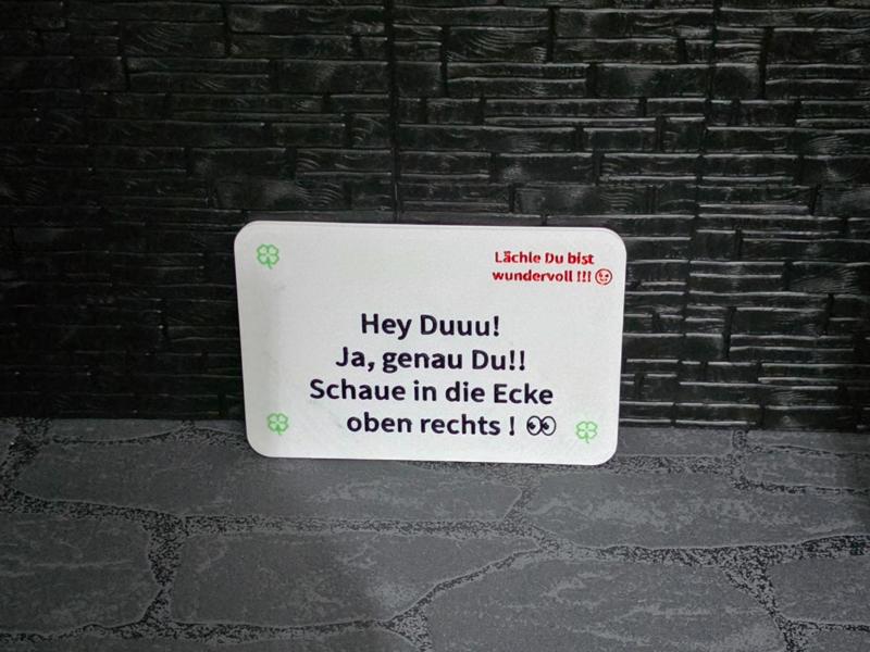 Refrigerator Magnet Sign with Saying
