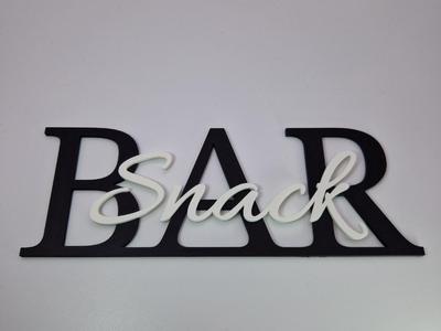 Snack Bar Sign