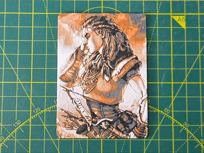 MTG Commander Deck Box inlay Aloy HueForge