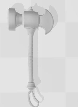 1/12 gi joe classified,marvel legends  style rifle/weapon beta ray bill's hammer