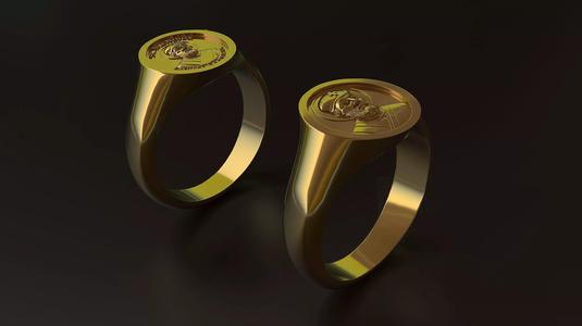 St  Nicholas Ring 3D Model for Silver or Gold Printing