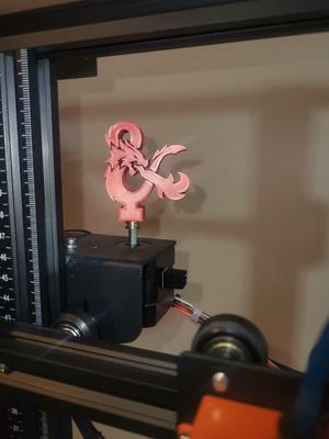 D&D Ampersand Extruder Gear Knob