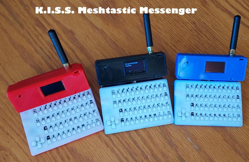 K.I.S.S. Meshtastic QWERTY Messenger v2 for T-Lora, CardKB and Piezo Buzzer