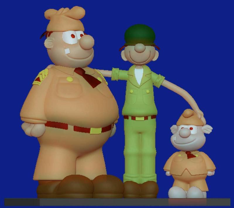 Beetle Bailey - Sergeant Snorkel and Otto