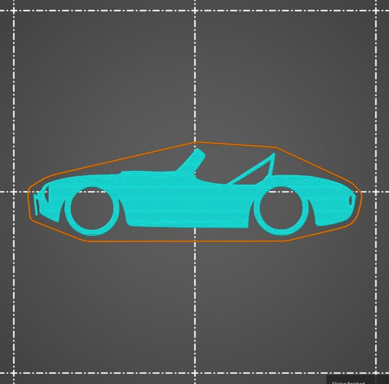 Shelby AC Cobra key silhouette