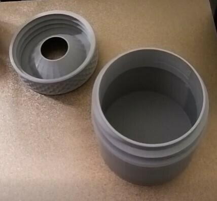 Funnel jar coin dish