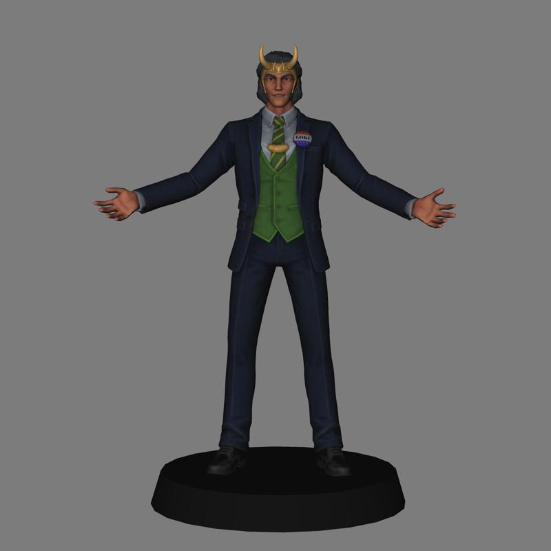 Loki for President - Loki low poly 3d print