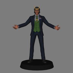 Loki for President - Loki low poly 3d print