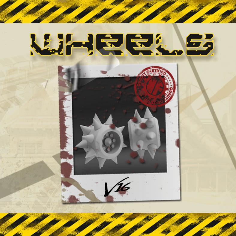 Gaslands  wheels 1/64 KAVANFACTORY V16