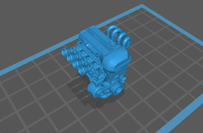 1/24 Scale Toyota 3S-GE Beams Engine