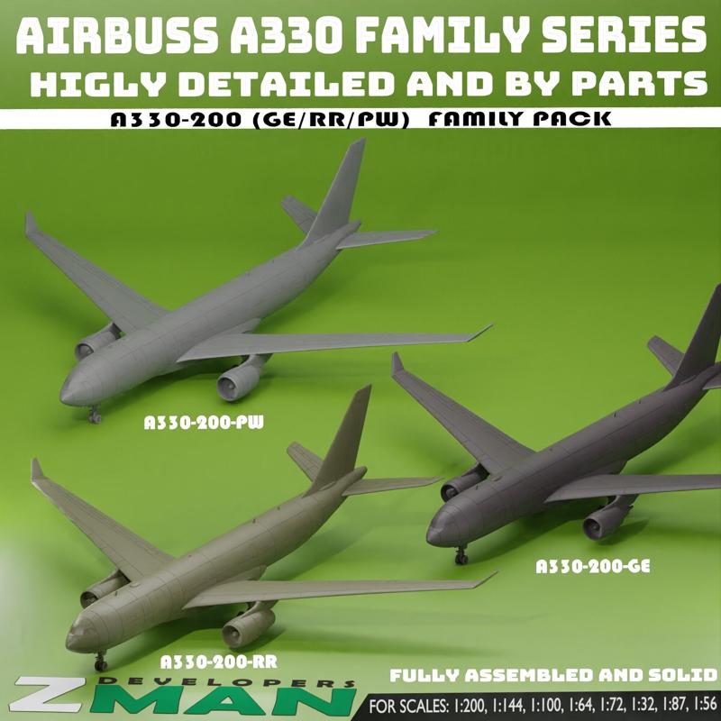 A330-200 (FAMILY PACK) V8 (RR, PW, GE) (12 IN 1)