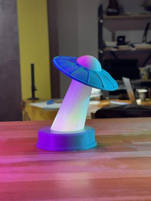 glowing UFO