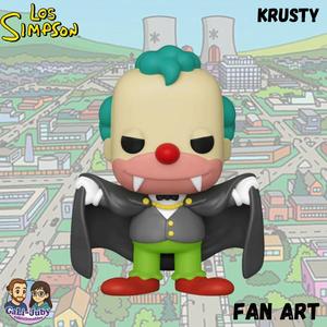 Krusty Vampire - The Simpsons Funko Fan Art