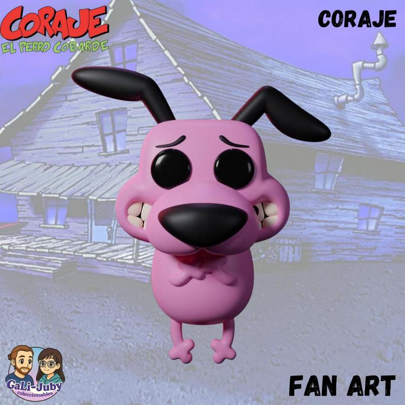 Courage the cowardly dog - Funko Fan Art