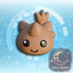 Cocomon - 3D Printable Figure. Baby I - Digimon